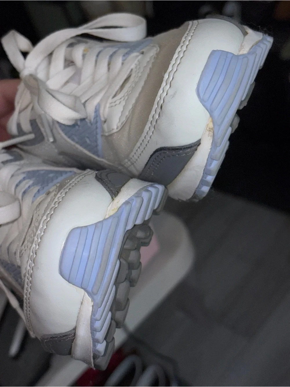 Nike Women’s Air Max Sneakers in White, Light Blue & Gray